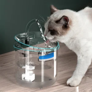 2L Smart Induction Cat Dog Water Fountain Automatic Pet Drinking Dispenser Kit